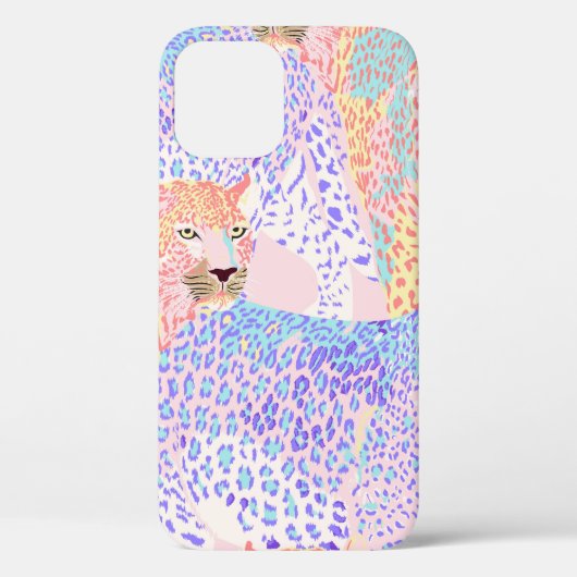 Mooie Leopard Seamless Pattern illustratie Ar Case-Mate iPhone Case (Achterkant)