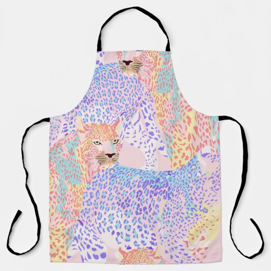 Mooie Leopard Seamless Pattern illustratie Ar Schort (Voorkant)