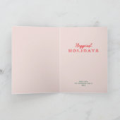 Mooie leuke kerstdoodles foto feestdagen kaart (Binnen)