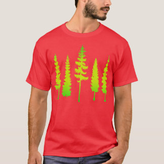 Mooie levendige coniferen t-shirt