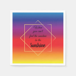 mooie levendige zonsondergang met gouden rand cita servet