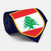 Mooie Libanese vlag Stropdas (Opgerold)
