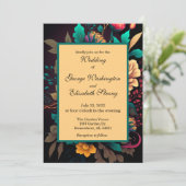 Mooie, lichte bruiloft kaart (Staand voorkant)