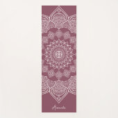 Mooie lichte Roos Mandala Custom Yoga Mat (Voorkant)