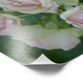Mooie lichte roze rozen foto afdruk (Hoek)