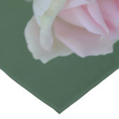 Mooie lichte roze rozen korte tafelloper (Hoek)