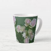 Mooie lichte roze rozen latte mok (Rechterhoek)