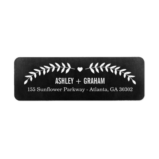 Mooie Liefde Bewaar de datum Retouradres labels (Voorkant)