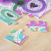 Mooie liefde hart motief art print legpuzzel (Zijkant)