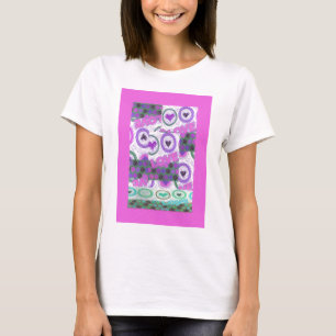 Mooie liefde hart motief art print t-shirt