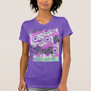 Mooie liefde hart motief art print t-shirt