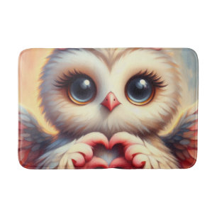 Mooie liefde hart uil badmat