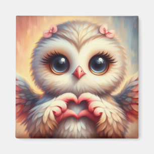 Mooie liefde hart uil magneet