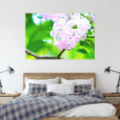 Mooie Lila bloemen Canvas Afdruk (Insitu (Slaapkamer))