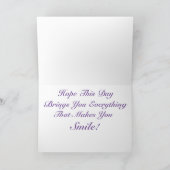 Mooie Lilacs Happy Birthday Kaart (Binnen)