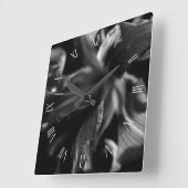 Mooie Lily Flowers Vierkante Klok (Hoek)