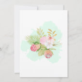 Mooie Lime Green 💚Elegante Boho bruiloft Kaart (Achterkant)