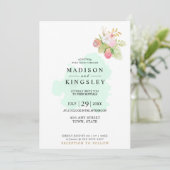 Mooie Lime Green 💚 Elegante Boho bruiloft Kaart (Staand voorkant)
