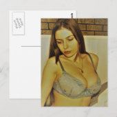 Mooie lingerie model foto briefkaart (Voorkant / Achterkant)