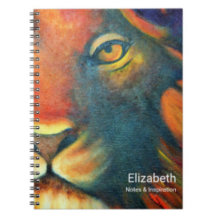 Mooie Lion Head Portret Regal en Proud Notitieboek