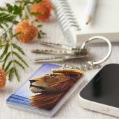 Mooie lionpoort op Zee persoonlijk Sleutelhanger (Voorkant Rechts)