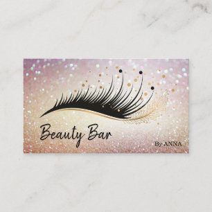 Mooie Long Lash Extension Make-up Feather Visitekaartje