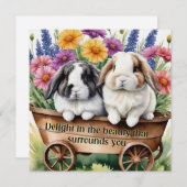 Mooie Lop Bunny Rabbit  koelkast (Voorkant / Achterkant)