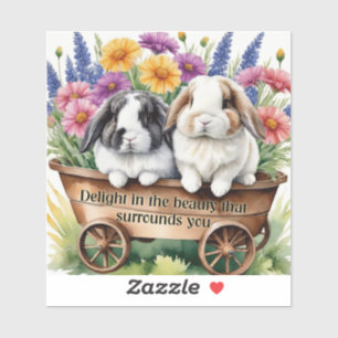 Mooie Lop Bunny Rabbit  Sticker