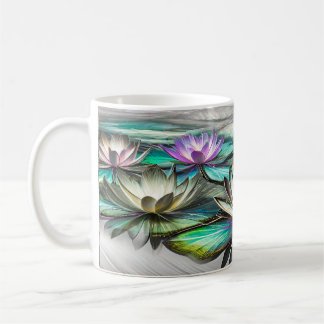 Mooie Lotus bloemen mok
