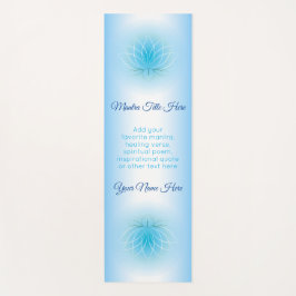 Mooie Lotus Peace Blue White Ombre Gradation Yogamat