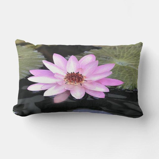 Mooie Lotus, Zen, landschap Kussen (Voorkant)