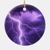 Mooie lucht, donder keramisch ornament (Achterkant)