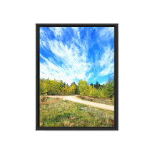 Mooie lucht uitgestrekte canvasprint