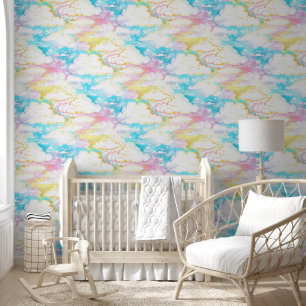 Mooie lucht wolken - Naadloos patroon 7 Behang