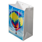 Mooie luchtballonnen medium cadeauzakje (Voorkant Gekanteld)