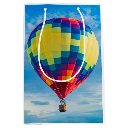 Mooie luchtballonnen medium cadeauzakje (Voorkant)