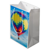 Mooie luchtballonnen medium cadeauzakje (Achterkant Gekanteld)