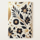 Mooie luipaard en gouden glitter planner (Achterkant)