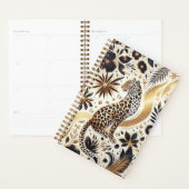 Mooie luipaard en gouden glitter planner (Display)