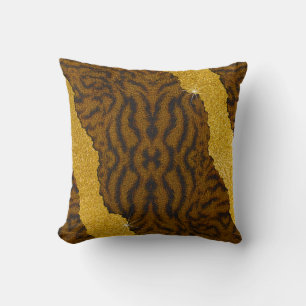 Mooie Luipaard Tijger Dierenprint Met Glitters Kussen