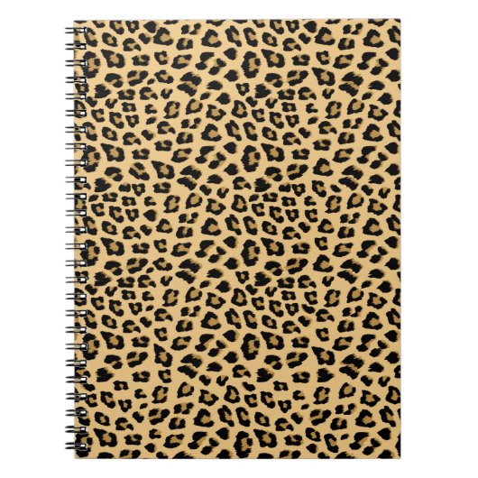 Mooie luipaardprint notitieboek (Voorkant)