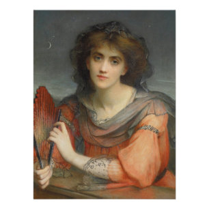 Mooie Luna maangodin Hallé CC1177 Perfect Poster