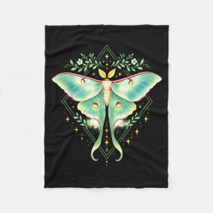 Mooie luna-mot mooie vlinder insecten liefhebber fleece deken