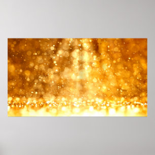 Mooie luxe gouden rode glitterachtergrond. poster