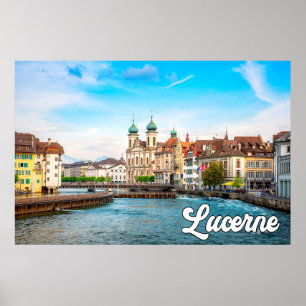 Mooie Luzern, Zwitserland Poster