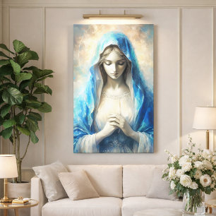 Mooie Maagd Maria Canvas Afdruk