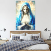 Mooie Maagd Maria Canvas Afdruk (Insitu (Slaapkamer))