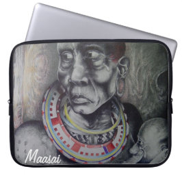 Mooie Maasai15-inch neopreen laptophoes Laptop Sleeve