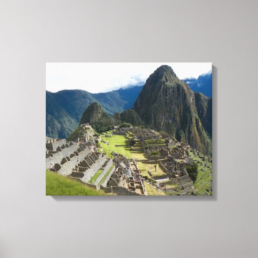 Mooie Machu Picchu Canvas Afdruk (Voorkant)