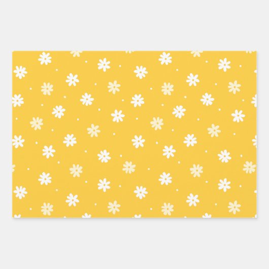 Mooie Madeliefjes Bloemen Lente Zomer Pasen Cadeau Inpakpapier Vel (Voorkant 2)